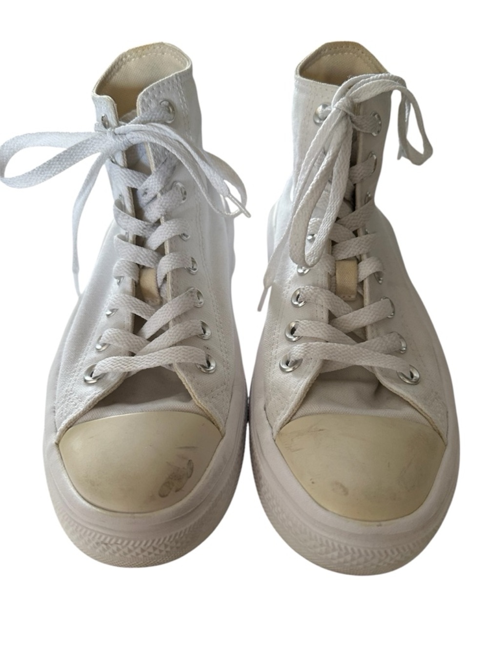 Converse Chuck Taylor Move High Top White Platform Sneakers Women Size 7